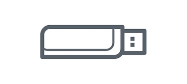 Значок USB-накопителя.