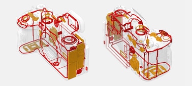 Иллюстрация, на которой показаны особенности конструкции камеры для защиты от пыли и влаги