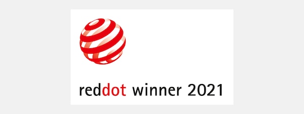 Логотип награды Red Dot 2021, присвоенной Xperia 1 II