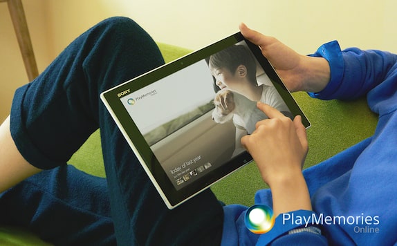 PlayMemories Online и планшеты Sony