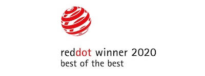 значок «Обладатель награды Red Dot Award 2020»