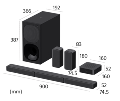 Изображение Саундбар с 5.1-канальным звуком и беспроводная тыловая акустическая система | Домашний кинотеатр HT-S40R