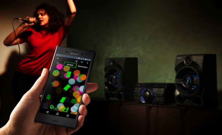 Смартфон Sony синхронизируется с акустической системой