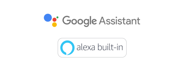Логотипы Google Assistant и Amazon Alexa