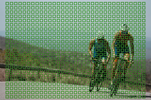 Пример изображения двух велосипедистов во время гонки в гору