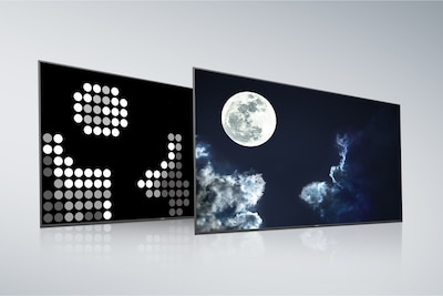 Задняя панель и экран телевизора с полной прямой подсветкой и X-tended Dynamic Range PRO от Sony