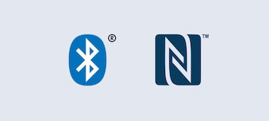 Логотипы Bluetooth® и NFC