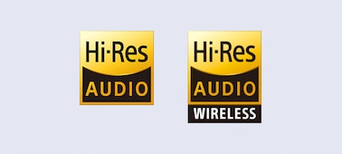 Логотипы Hi-Res Audio и Hi-Res Audio Wireless