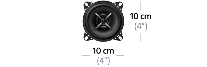 Размеры XS-FB1020E | 2‑полосная коаксиальная АС 10 см