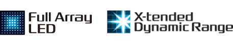 Логотипы Full Array LED и X-tended Dynamic Range