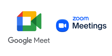 Логотипы для Google Meet и Zoom